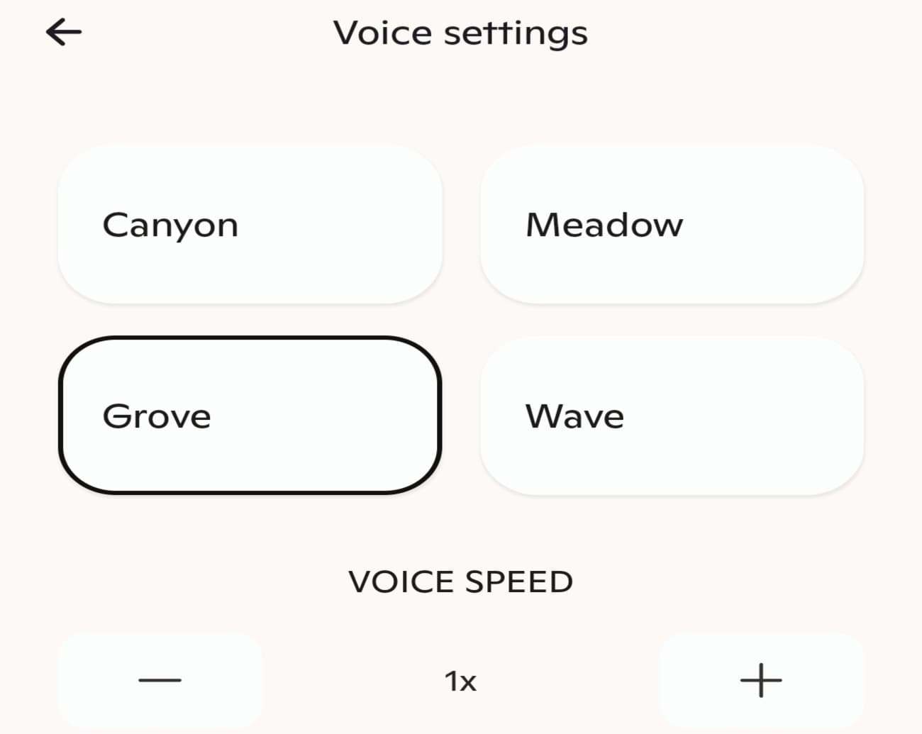 إعدادات Microsoft Copilot Voice حيث اختيار صوت الروبوت الآلى و سرعة الصوت